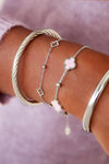 Silver Open Clovers Bracelet