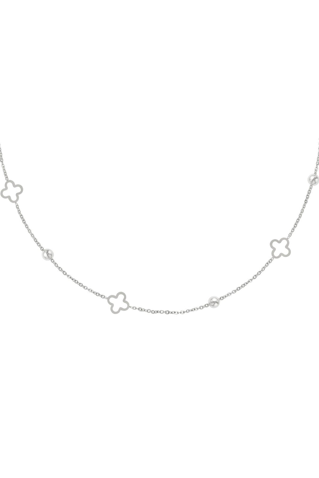 Clover Set (Neckless & Bracelet) - Silver