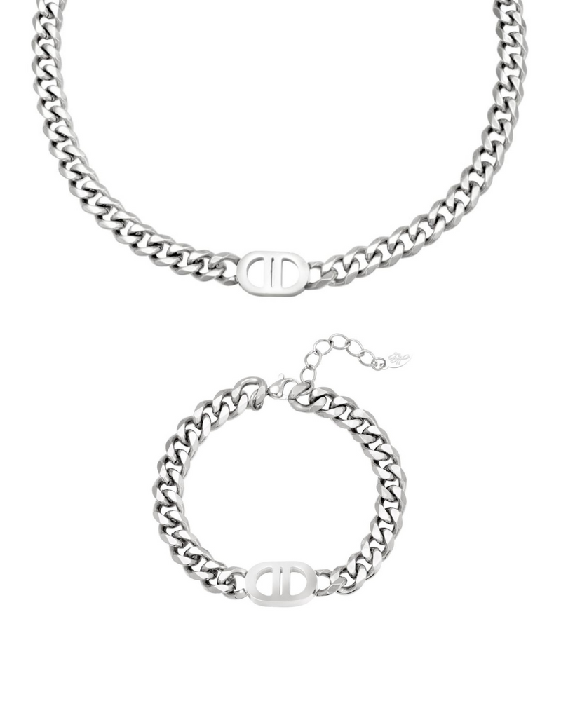 Good Life Set (Neckless & Bracelet) - Silver