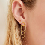 Chain Earrings - Gold