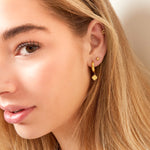 Crotch Earrings with clover - Gold