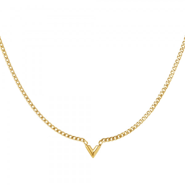 V Necklace - Gold