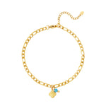 Clover Stone Bracelet - Gold