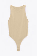 Matte Bodysuit Amber - Beige