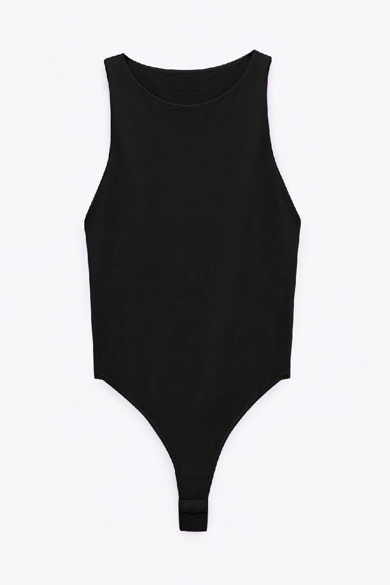 Matte Bodysuit Amber - Black