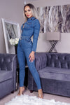 Denim Jumpsuit Bella - Blue