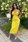 Cut Out Dress Sophie - Yellow