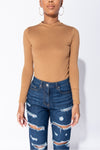 Knit Bodysuit Jenna - Camel