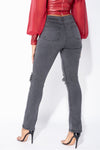 Straight Leg Jeans Eva - Charcoal