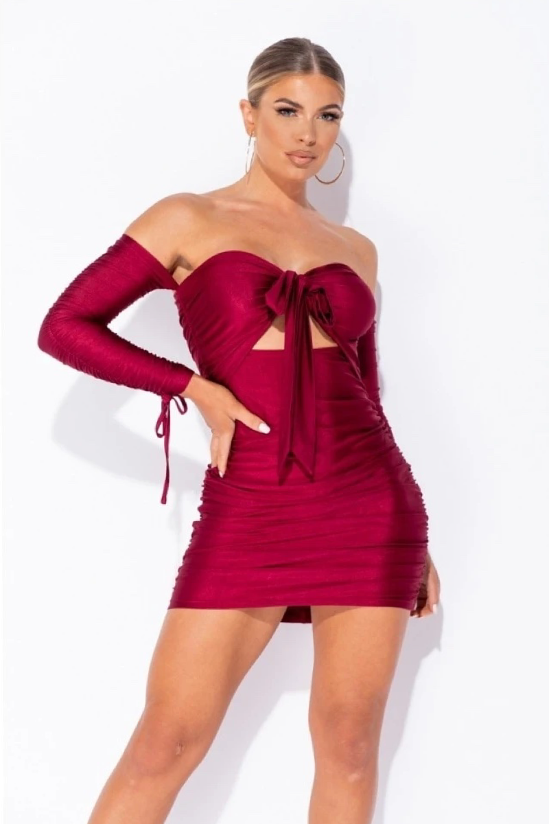 Mini dress Kimberly - Wine