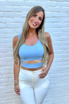 Cut Out Top Aaliyah - Baby Blue