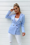 Fitted Blazer Jesmay - Light Blue