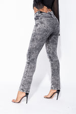 Straight Leg Jeans Eva - Grey