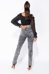 Straight Leg Jeans Eva - Grey