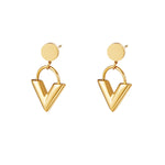 V Set (Neckless & Bracelet & Earrings) - Gold