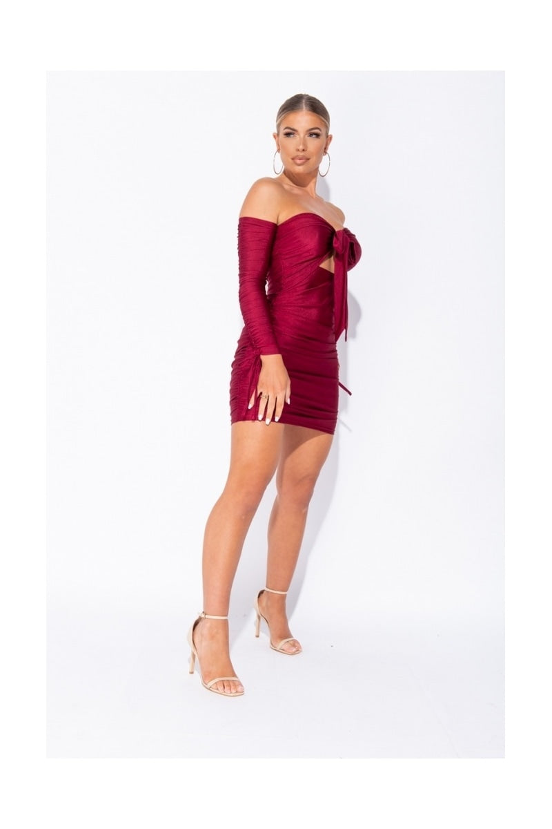 Mini dress Kimberly - Wine