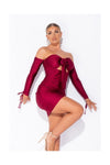 Mini dress Kimberly - Wine