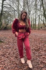 Oversized Joggers Hailey - Wine